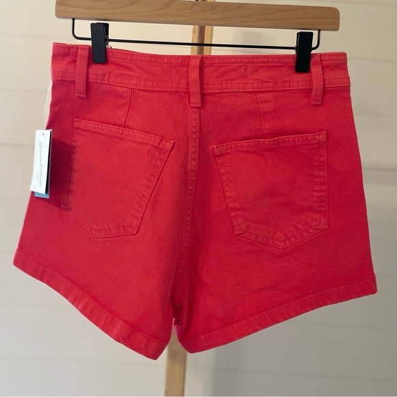 Universal Thread Red High Rise Sailor Denim Shorts - Picture 3 of 6